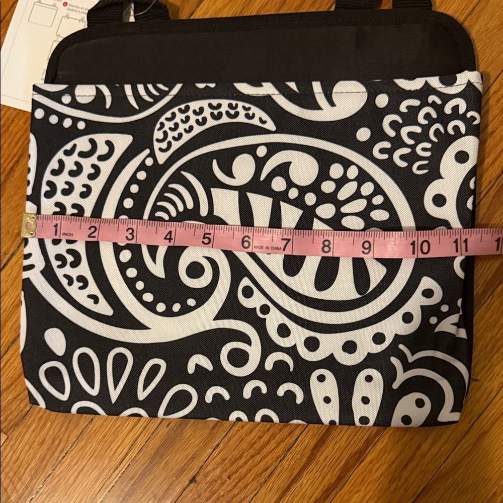 Thirty-One Black and White Paisley Oh Snap Pocket Organizer for Car - Picture 8 of 8